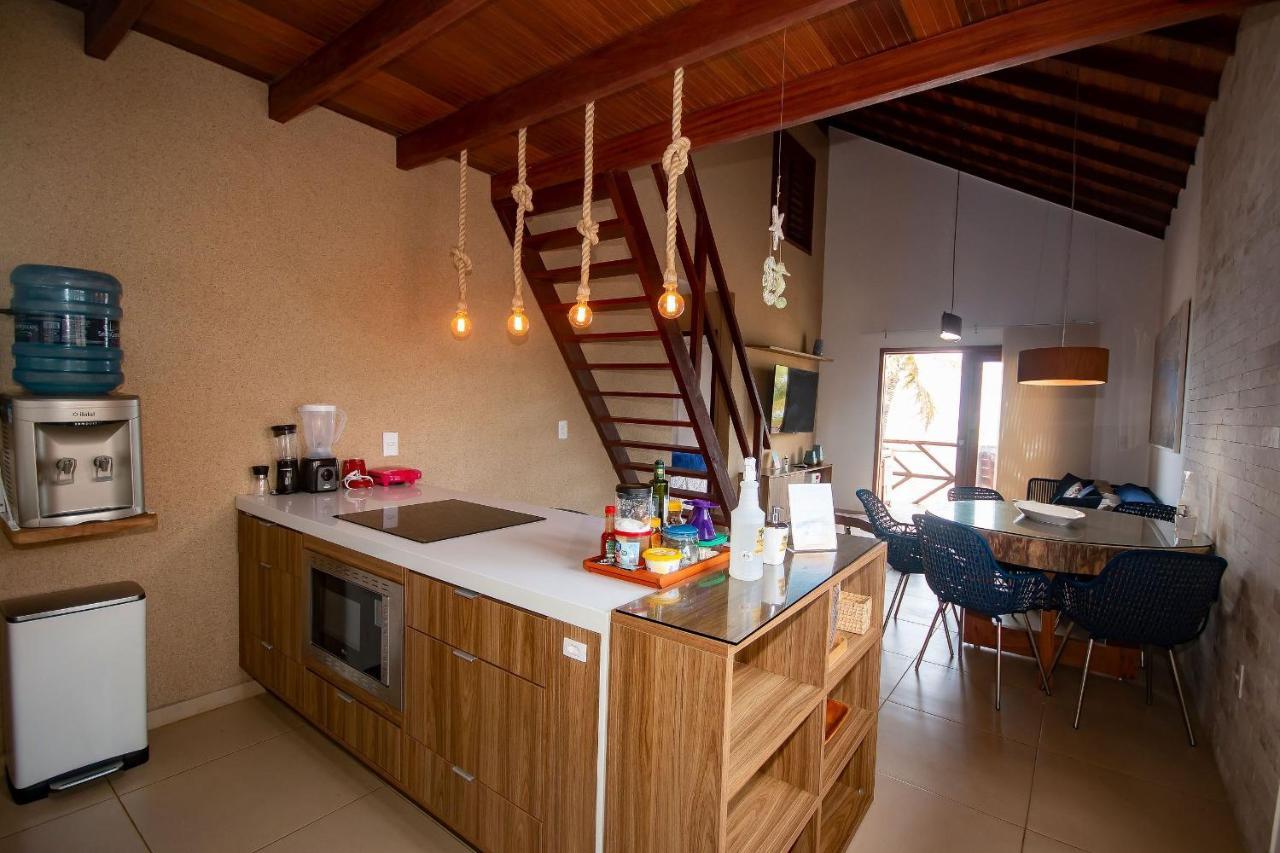 Ap. Peixe Boi Pe Na Areia Com Vista Frontal E Total Para O Mar Barra Grande  Ngoại thất bức ảnh