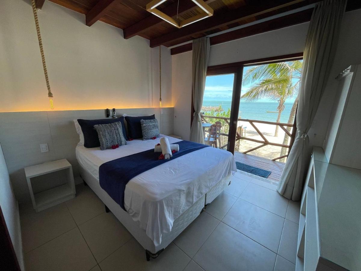 Ap. Peixe Boi Pe Na Areia Com Vista Frontal E Total Para O Mar Barra Grande  Ngoại thất bức ảnh