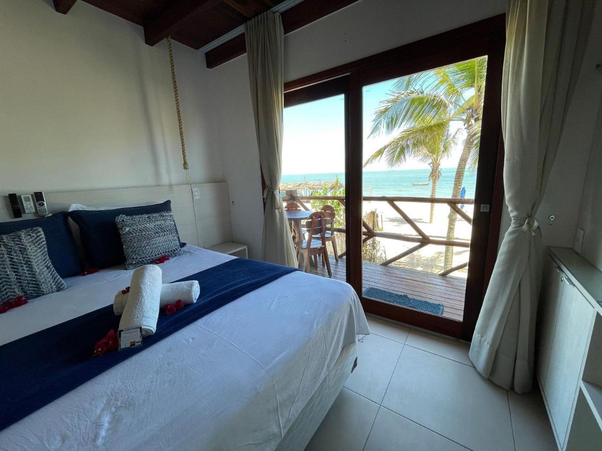 Ap. Peixe Boi Pe Na Areia Com Vista Frontal E Total Para O Mar Barra Grande  Ngoại thất bức ảnh