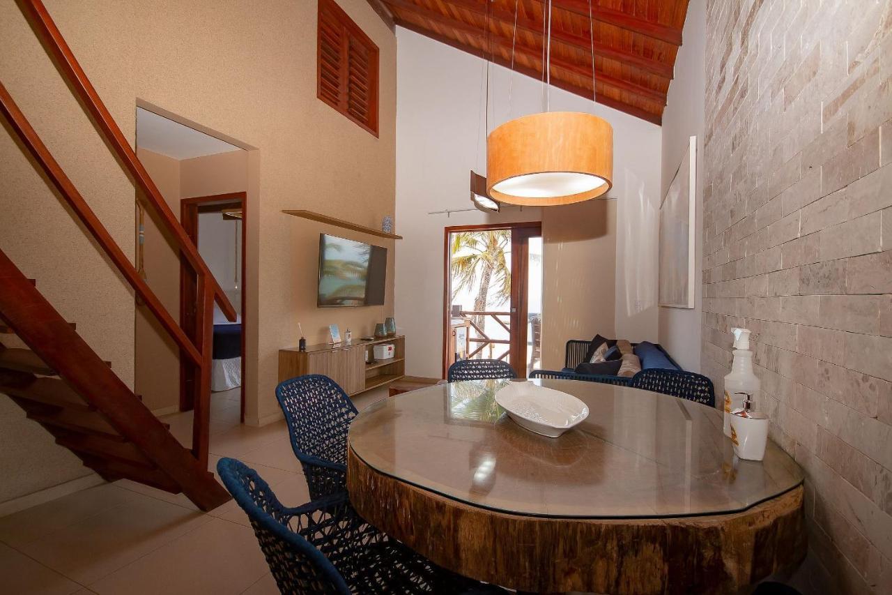 Ap. Peixe Boi Pe Na Areia Com Vista Frontal E Total Para O Mar Barra Grande  Ngoại thất bức ảnh