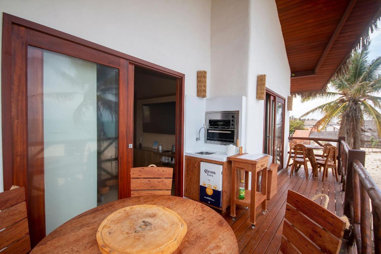 Ap. Peixe Boi Pe Na Areia Com Vista Frontal E Total Para O Mar Barra Grande  Ngoại thất bức ảnh
