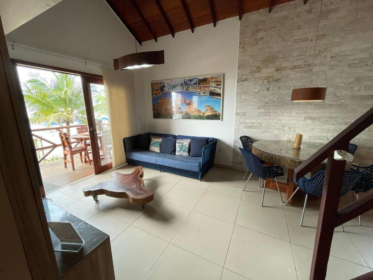 Ap. Peixe Boi Pe Na Areia Com Vista Frontal E Total Para O Mar Barra Grande  Ngoại thất bức ảnh