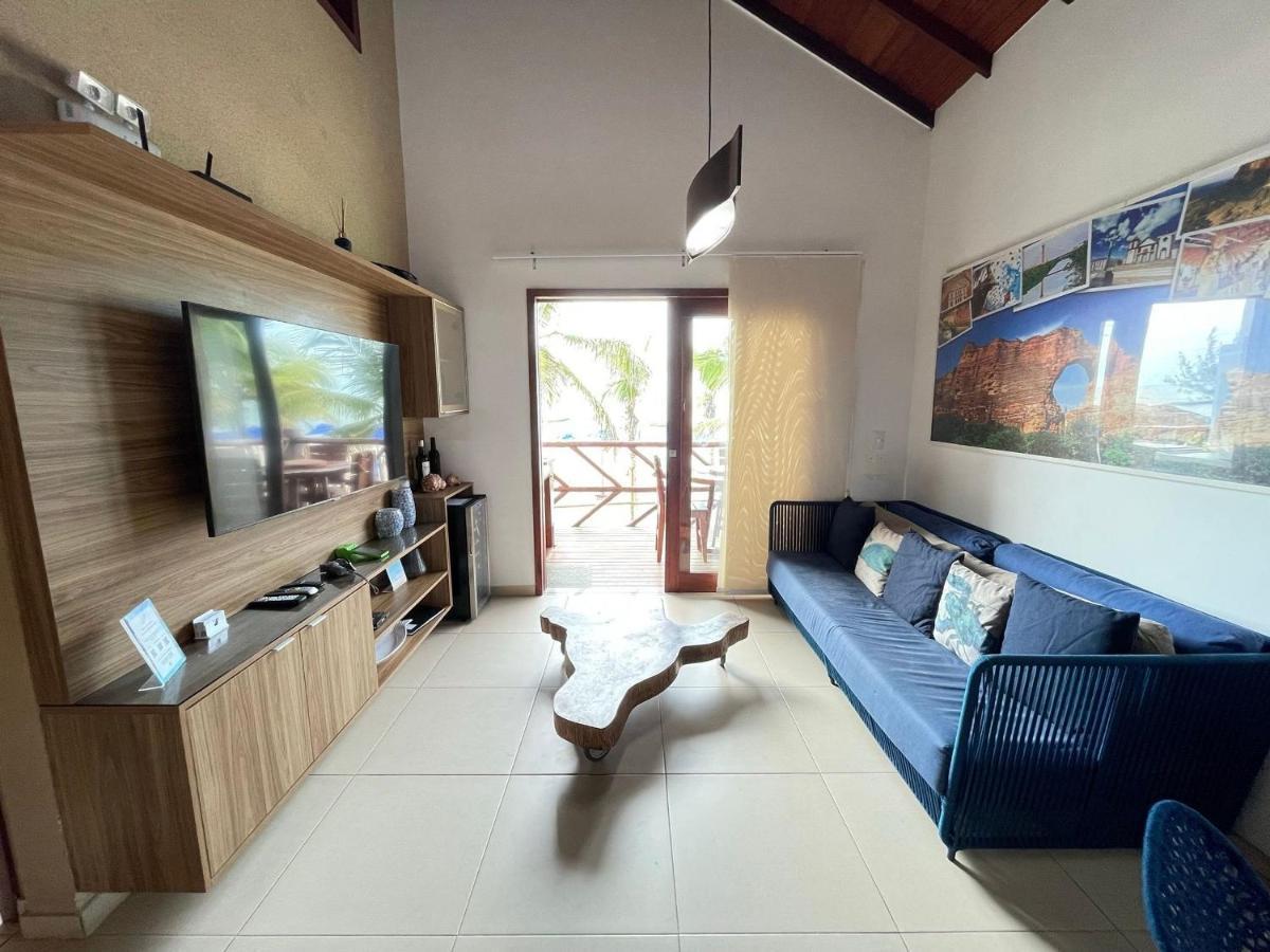 Ap. Peixe Boi Pe Na Areia Com Vista Frontal E Total Para O Mar Barra Grande  Ngoại thất bức ảnh