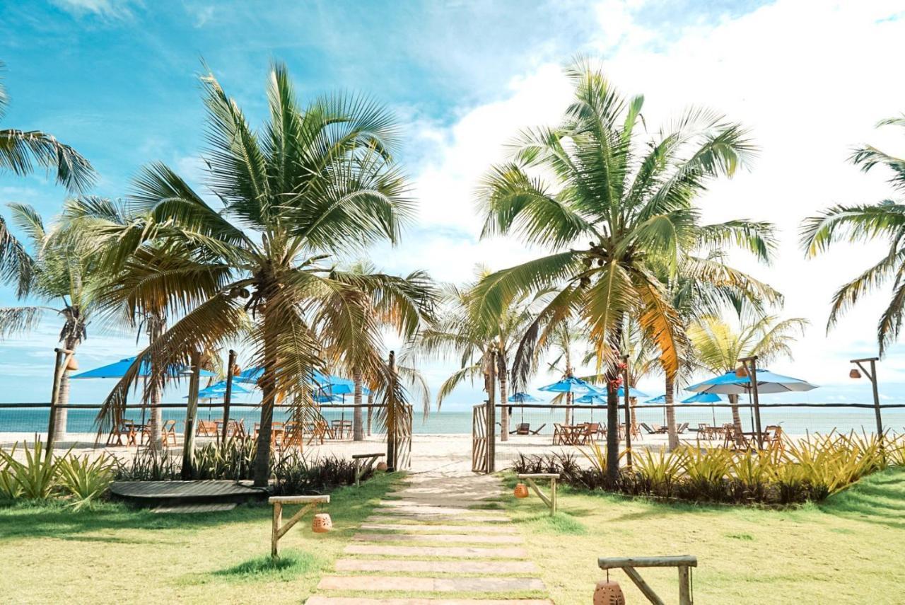 Ap. Peixe Boi Pe Na Areia Com Vista Frontal E Total Para O Mar Barra Grande  Ngoại thất bức ảnh