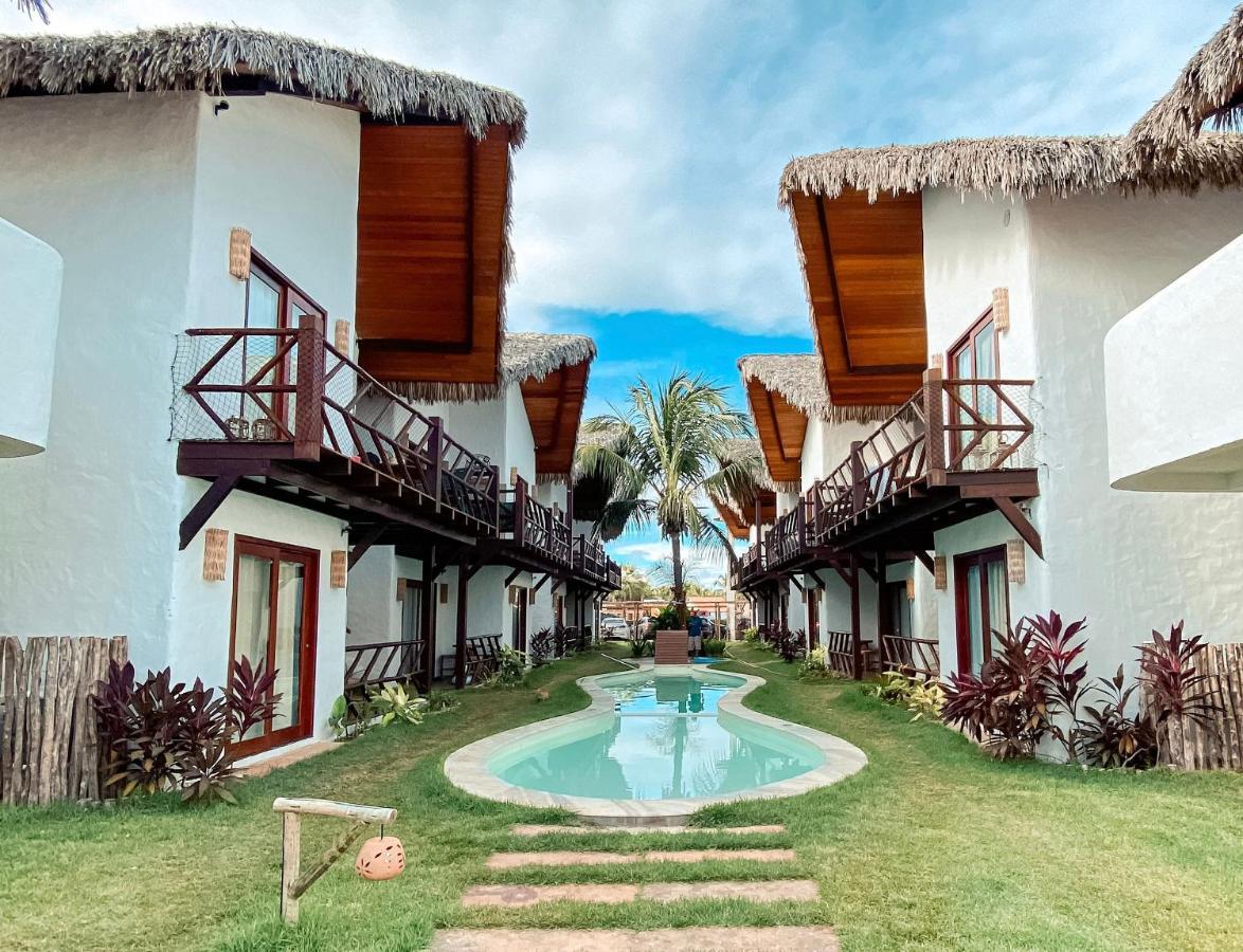 Ap. Peixe Boi Pe Na Areia Com Vista Frontal E Total Para O Mar Barra Grande  Ngoại thất bức ảnh